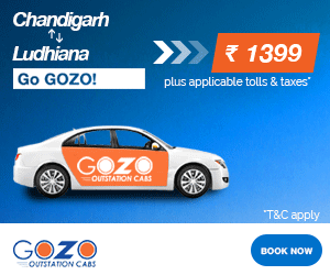 Chandigarh-Ludhiana Cheapest oneway outstation cabs