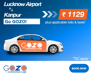 Lucknow airport-Kanpur Cheapest oneway outstation cabs