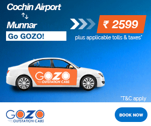 Cochin airport-Munnar Cheapest oneway outstation cabs