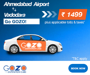 Ahmedabad-Vadodara Cheapest oneway outstation cabs