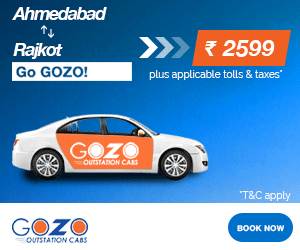 Ahmedabad-Rajkot Cheapest oneway outstation cabs